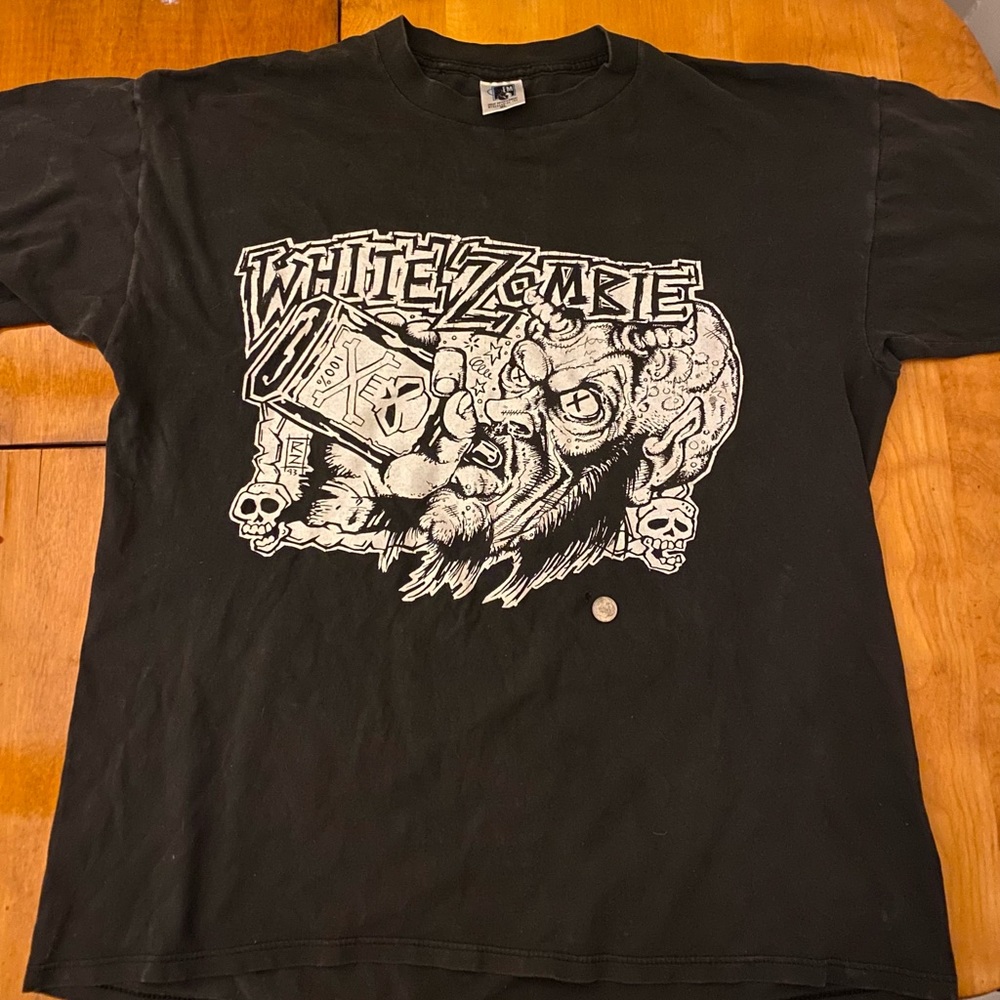 Vibtage 1993 White Zombie Rob Zombie “Die Fucker Die” Tee XL Authentic